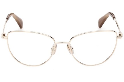 Okulary korekcyjne Max Mara MM5047 032 Kocie oczy Złote