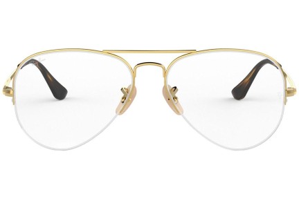 Okulary korekcyjne Ray-Ban Aviator Gaze RX6589 2500 Pilotki (Aviator) Złote