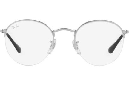 Okulary korekcyjne Ray-Ban Round Gaze RX3947V 2538 Okrągłe Srebrne