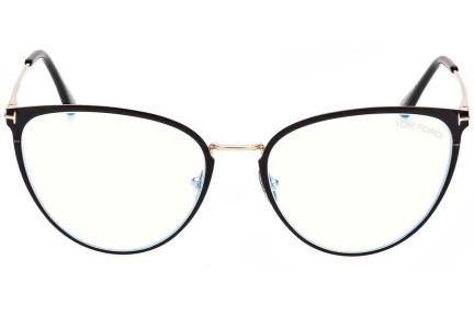 Okulary korekcyjne Tom Ford FT5840-B 001 Kocie oczy Czarne