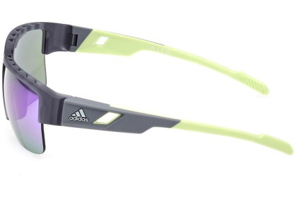 Okulary przeciwsłoneczne Adidas Sport SP0070 20Z Prostokątne Szare