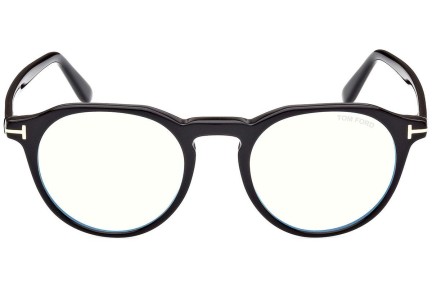 Okulary korekcyjne Tom Ford FT5833-B 001 Okrągłe Czarne