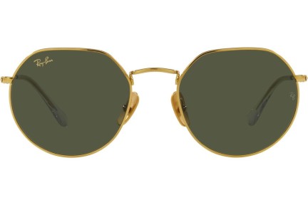 Okulary przeciwsłoneczne Ray-Ban Titanium Collection RB8165 921631 Okrągłe Złote