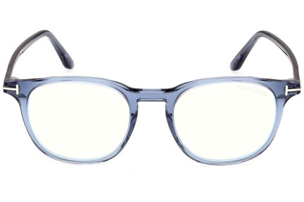 Okulary korekcyjne Tom Ford FT5832-B 090 Okrągłe Niebieskie