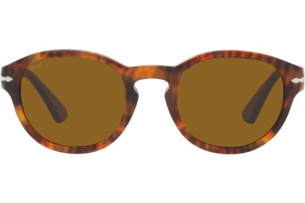 Okulary przeciwsłoneczne Persol PO3304S 118433 Okrągłe Havana