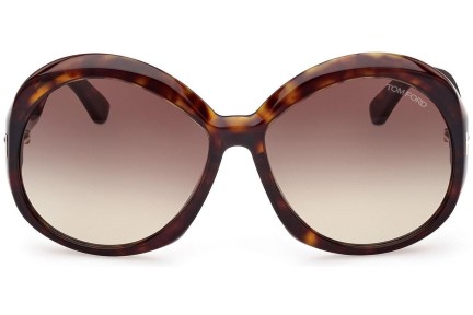 Okulary przeciwsłoneczne Tom Ford FT1010 52B Okrągłe Havana