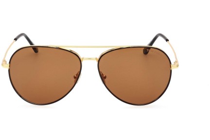 Okulary przeciwsłoneczne Tom Ford FT0996 01J Pilotki (Aviator) Czarne