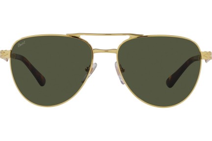 Okulary przeciwsłoneczne Persol PO1003S 515/31 Pilotki (Aviator) Złote