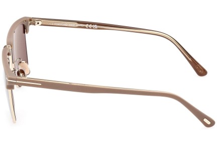 Okulary przeciwsłoneczne Tom Ford FT0997-H 52L Browline Havana