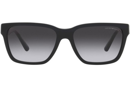 Okulary przeciwsłoneczne Emporio Armani EA4177 50788G Kwadratowe Czarne