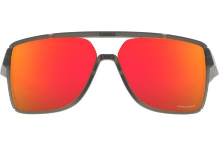 Okulary przeciwsłoneczne Oakley Castel OO9147-05 Kwadratowe Szare