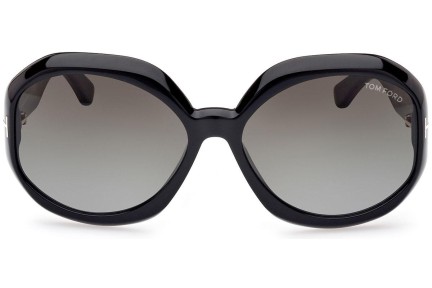 Okulary przeciwsłoneczne Tom Ford FT1011 01B Okrągłe Czarne