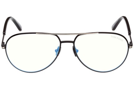 Okulary korekcyjne Tom Ford FT5829-B 001 Pilotki (Aviator) Czarne