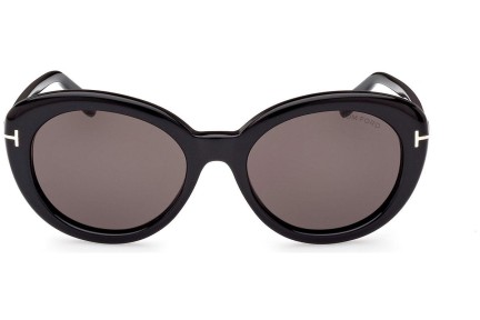 Okulary przeciwsłoneczne Tom Ford FT1009 01A Owalne Czarne