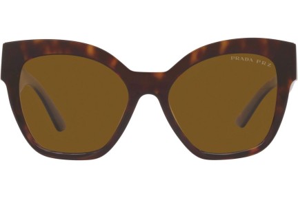 Okulary przeciwsłoneczne Prada PR17ZS 2AU5Y1 Polarized Kwadratowe Havana