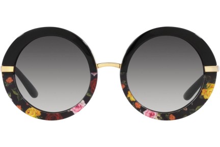 Okulary przeciwsłoneczne Dolce & Gabbana DG4393 34008G Okrągłe Czarne