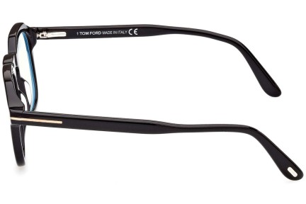 Okulary korekcyjne Tom Ford FT5836-B 001 Kwadratowe Czarne