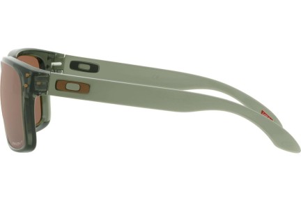 Okulary przeciwsłoneczne Oakley Holbrook OO9102-W8 Polarized Kwadratowe Zielone