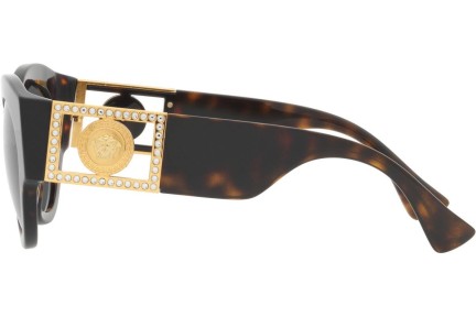 Okulary przeciwsłoneczne Versace VE4438B 108/87 Okrągłe Havana