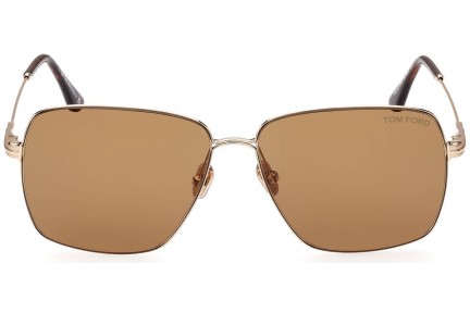 Okulary przeciwsłoneczne Tom Ford FT0994 32E Kwadratowe Złote