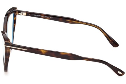 Okulary korekcyjne Tom Ford FT5843-B 052 Kocie oczy Havana