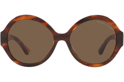 Okulary przeciwsłoneczne Ralph Lauren The Farrah RL8207U 500773 Okrągłe Havana