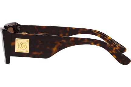 Okulary przeciwsłoneczne Dolce & Gabbana DG4416 502/13 Prostokątne Havana