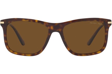 Okulary przeciwsłoneczne Prada PR18WS 2AU01D Polarized Kwadratowe Havana