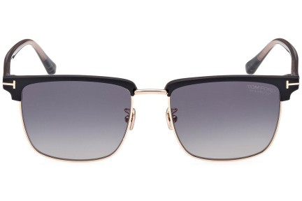 Okulary przeciwsłoneczne Tom Ford FT0997-H 02D Polarized Browline Czarne