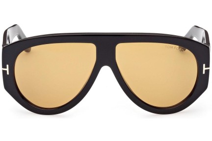 Okulary przeciwsłoneczne Tom Ford Bronson FT1044 01E Pilotki (Aviator) Czarne