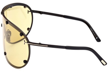 Okulary przeciwsłoneczne Tom Ford FT1043 02E Pojedyncze | Shield Czarne