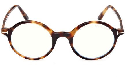 Okulary korekcyjne Tom Ford FT5834-B 053 Okrągłe Havana