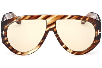 Okulary przeciwsłoneczne Tom Ford Bronson FT1044 56E Pilotki (Aviator) Havana