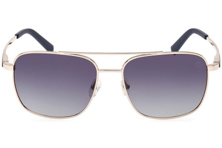 Okulary przeciwsłoneczne Timberland TB9303 32D Polarized Pilotki (Aviator) Złote