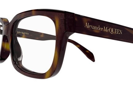 Okulary korekcyjne Alexander McQueen AM0345O 002 Prostokątne Havana