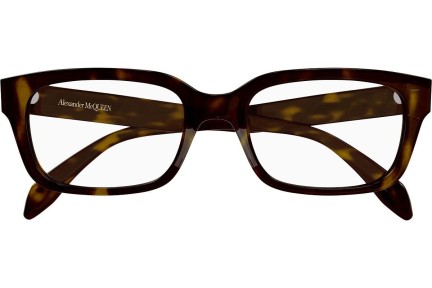 Okulary korekcyjne Alexander McQueen AM0345O 002 Prostokątne Havana