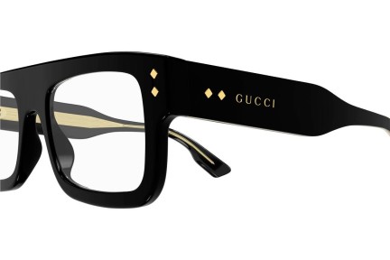 Okulary korekcyjne Gucci GG1085O 001 Prostokątne Czarne