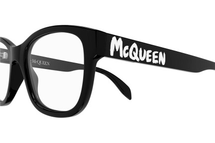 Okulary korekcyjne Alexander McQueen AM0350O 001 Kwadratowe Czarne