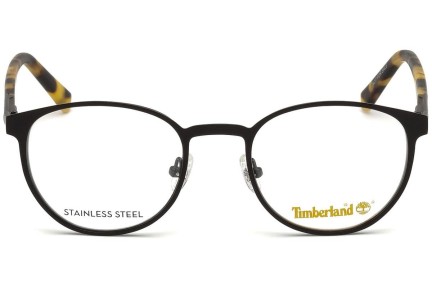 Okulary korekcyjne Timberland TB1581 002 Okrągłe Czarne