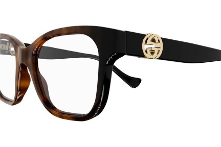 Okulary korekcyjne Gucci GG1025O 002 Kwadratowe Havana