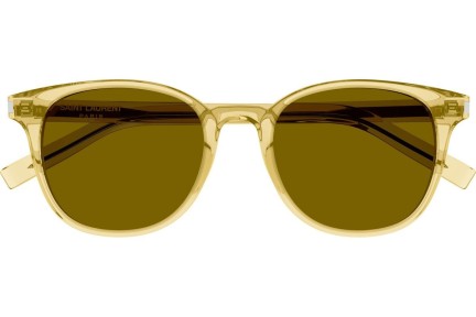 Okulary przeciwsłoneczne Saint Laurent SL527ZOE 002 Kwadratowe Żółte