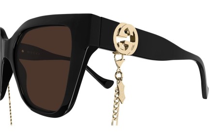 Okulary przeciwsłoneczne Gucci GG1023S 005 Kwadratowe Czarne