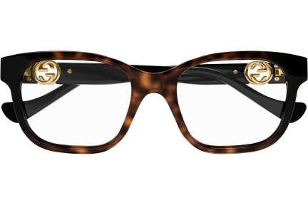 Okulary korekcyjne Gucci GG1025O 002 Kwadratowe Havana