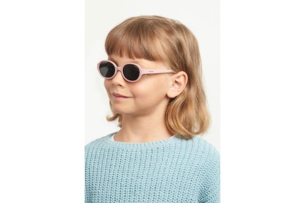 Okulary przeciwsłoneczne Polaroid Junior PLDK004/S 35J/M9 Polarized Owalne Różowe