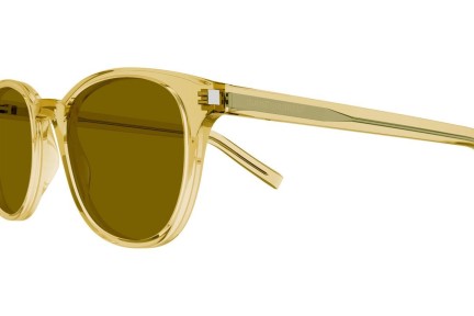 Okulary przeciwsłoneczne Saint Laurent SL527ZOE 002 Kwadratowe Żółte