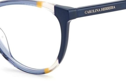 Okulary korekcyjne Carolina Herrera CH0064 RTC Kocie oczy Niebieskie