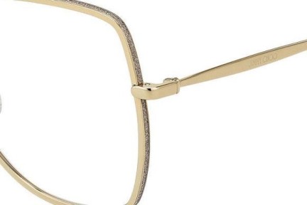 Okulary korekcyjne Jimmy Choo JC228 J5G Oversize Złote