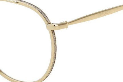 Okulary korekcyjne Jimmy Choo JC230 J5G Okrągłe Złote