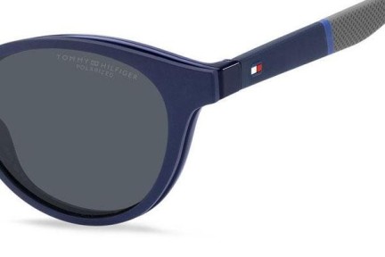 Okulary korekcyjne Tommy Hilfiger TH1902/CS PJP/C3 Polarized Okrągłe Niebieskie