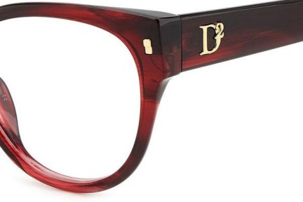 Okulary korekcyjne Dsquared2 D20069 573 Kocie oczy Czerwone